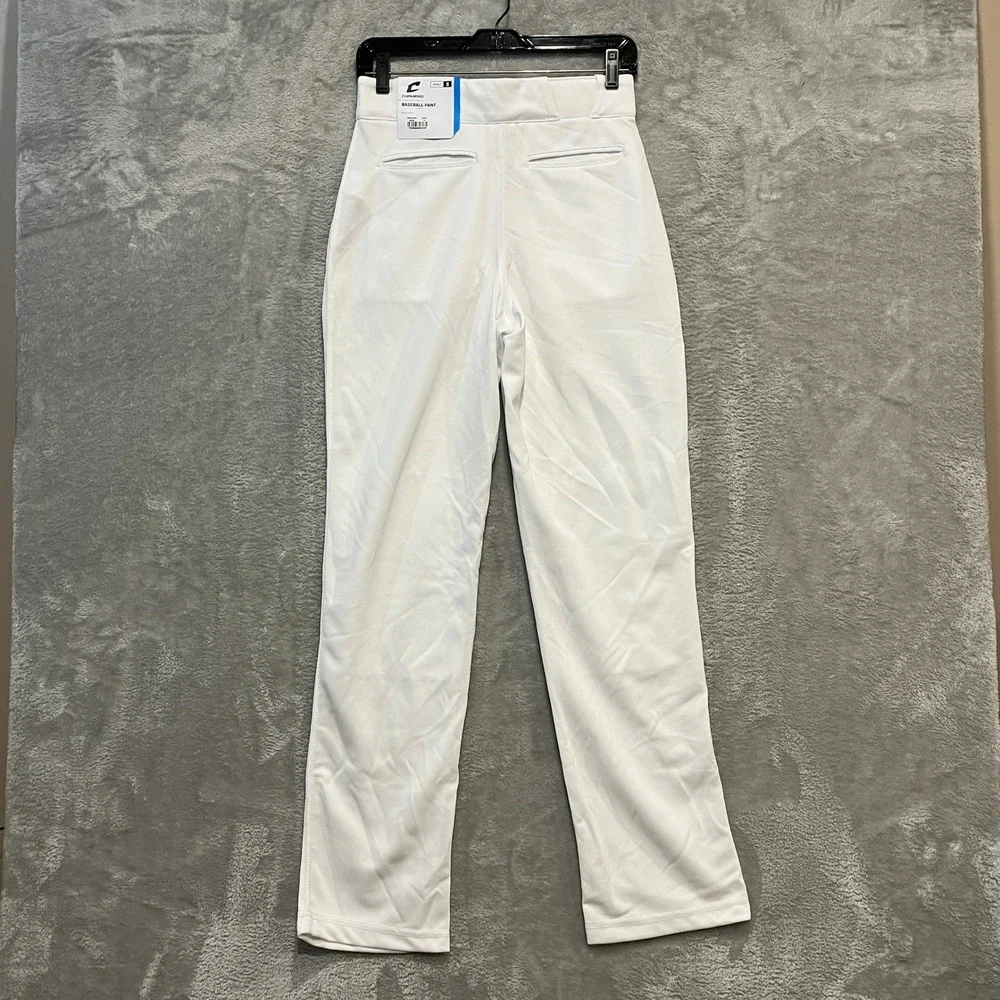 Champro Baseball Pant Mens S White MVP Open Bottom New